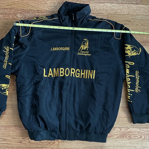 Formula 1 Lamborghini Racing Jacket Men’s F1 Embroidered Retro Y2k Unisex - Picture 5 of 8